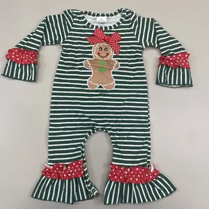 baby girl clothes baby gingerbread romper newborn romper christmas gift baby stuff