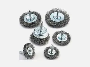 ATE PRO.USA Wire Wheel Cup Brush Set 6pc (#40290) Scrubber Cleaning