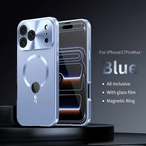Premium Fashion Anti-Spy Screen Magnetic Metal Phone Case Protector, Non-Slip Shockproof, Compatible with iPhone 17 16 15 14 13 12 11 Plus Pro Max E Air