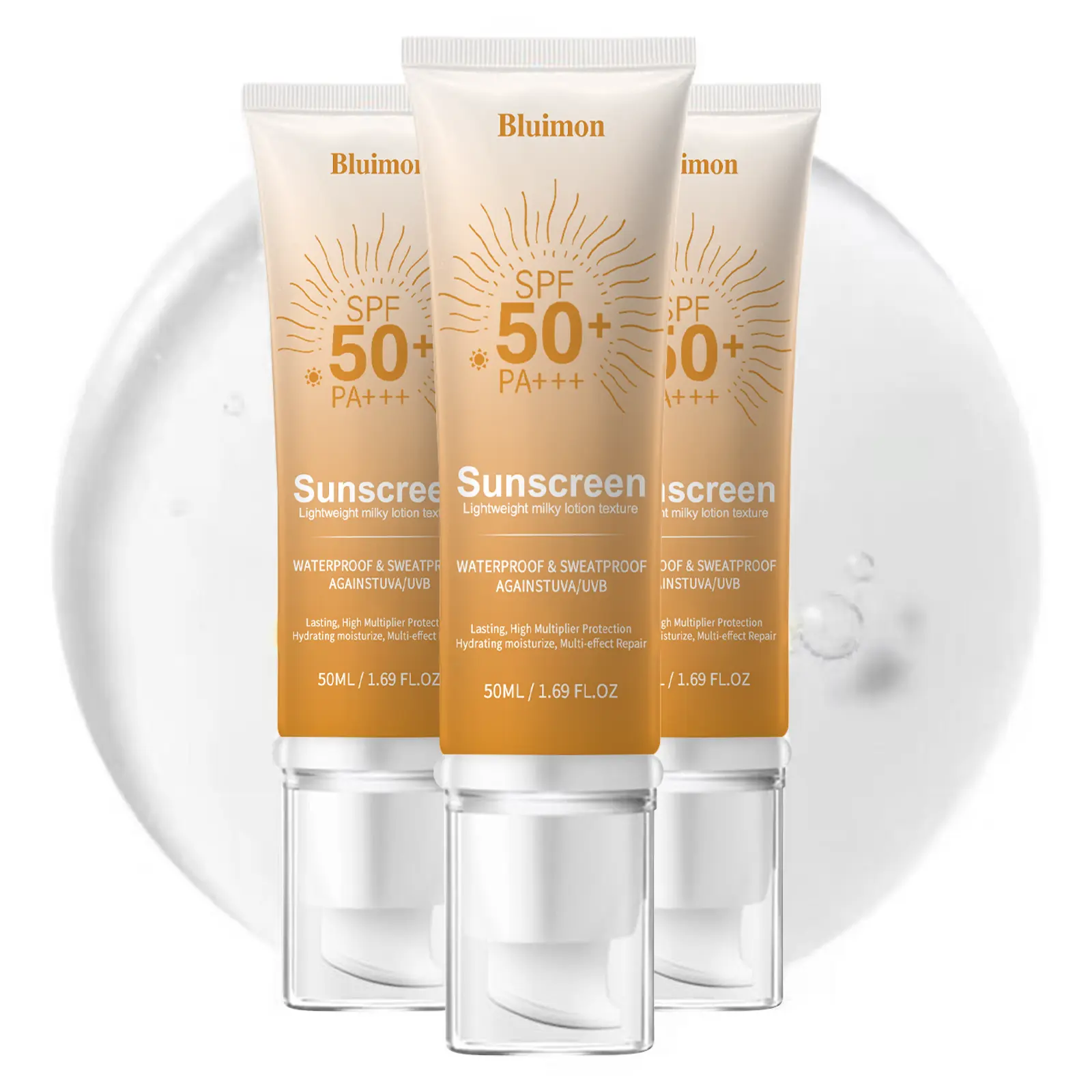 Daily Tinted Fluid Sunscreen for Face SPF 50 - Broad Spectrum Facial Moisturizer with Anti-Aging Tone-Up Protection, Beauty & Face Care Products