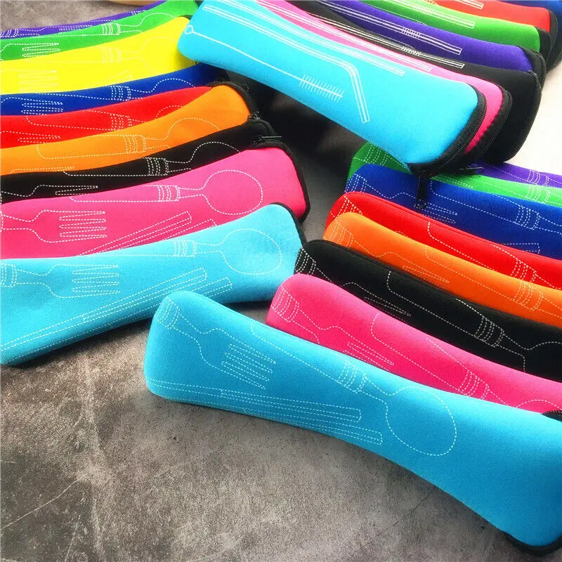 Cutlery Bag Spoon Fork Bags Case Portable Storage Picnic Travel Camping Supplies