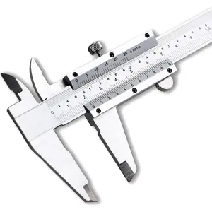 Vernier Caliper Measuring Tool 6", 0-6Inch/0-150mm Manual Non Digital Calipers, 0.001"/0.02mm  Durable Micrometer