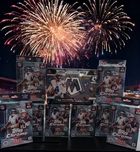 2025 NFL 4 Topps Blaster, 4 Topps Hangers, 1 Mosaic Mega