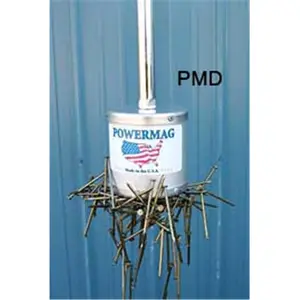 212 MAIN PowerMag Deluxe Extended Reach Magnet Construction Tool, Quick Release, Aluminum Construction, Debris Pickup Tool with Pull Handle & Durable Housing, Construction Tools