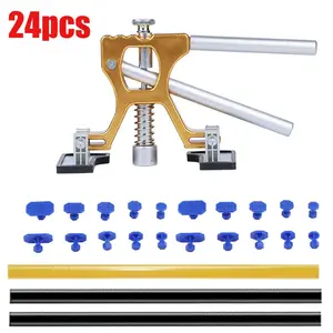 Car Paintless Dent Removal Tool Kit, Body Pull Tab Repair Kit, Adjustable Car Dent Puller Lifter for Car Large and Small Dent Removal