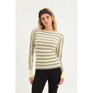 ODESSA TOP - BUTTER STRIPE