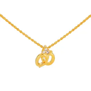 Pre-owned Christian Dior CD Rhinestone Necklace MJP000446