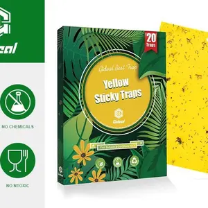 20 Pack Dual-Sided Yellow Sticky Traps for Flying Plant Insect Catcher