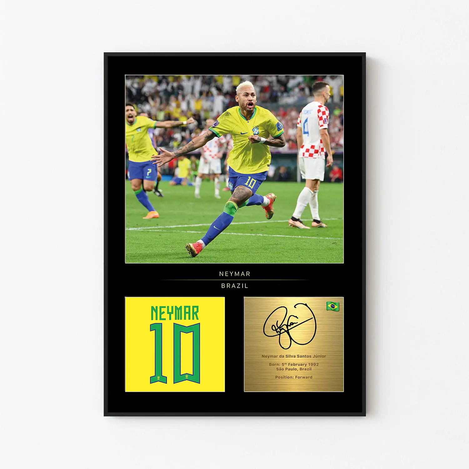 Neymar Jr Printed Poster for Home Decor with Unframes Wall Artistic Room Ornaments Photo Decoration
