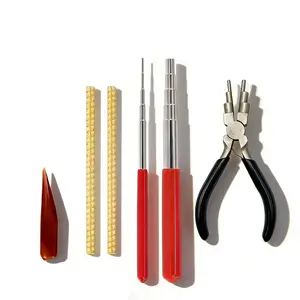 4Pcs Jewelry Wire Crafting Kit - 6-in-1 Loop Pliers Wire Wrapping Rods & Burnisher for Handmade Jewelry