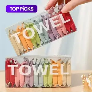 Portable Compressed Disposable Towel, 14pcs/set Thickened Compression Soft Comfortable Face Towel, Travel Towels, Lightweight Soft Towel, Travel & Home Supplies