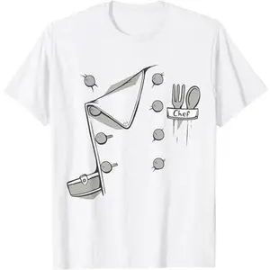 Chef Jacket Chef Costume Cook Cooking Funny Chef Gift T-Shirt