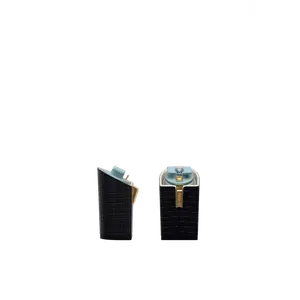 Block Heel Kit 4 Coal Woven Leather
