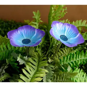 Marigold Set of 2 15"H Flower Shaped Root Watering Stakes