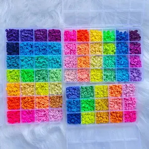 1500/2400/3000/5100PCS Clay Bead Kits Bead Mix Friendship Bracelet Beading Kit with Letter Beads for Jewelry Making Supplies for Birthday Party Gifts