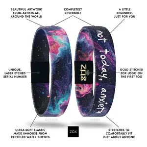 Encouragement Bracelet NFC Daily Inspirational Affirmation Bracelet for Women & Men, New Message Every Tap, Choose Your Topic, Waterproof Reversible Recycled