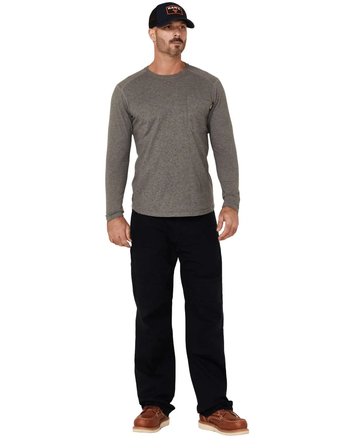 Hawx Men's Navy Ripstop Stretch Work Pants - Hf19pa3-Navy