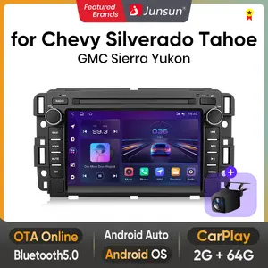 Junsun Android 13 Car Radio Stereo for Chevrolet Chevy Silverado Tahoe GMC Sierra Yukon 7 inch HD touchscreen multimedia video player Wireless Carplay Auto GPS navigation