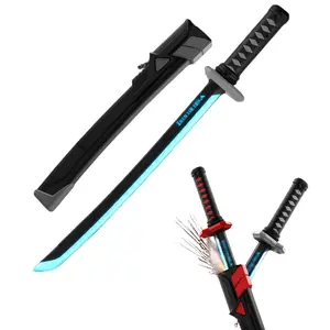 SparkBlade Samurai LED Lightsaber Toy for Kids Cyberpunk Katana With Sound & Fog - 23.6" Light-Up Propfor Cosplay, Raves & Festivals RGB Lights, Perfect Easter Gift