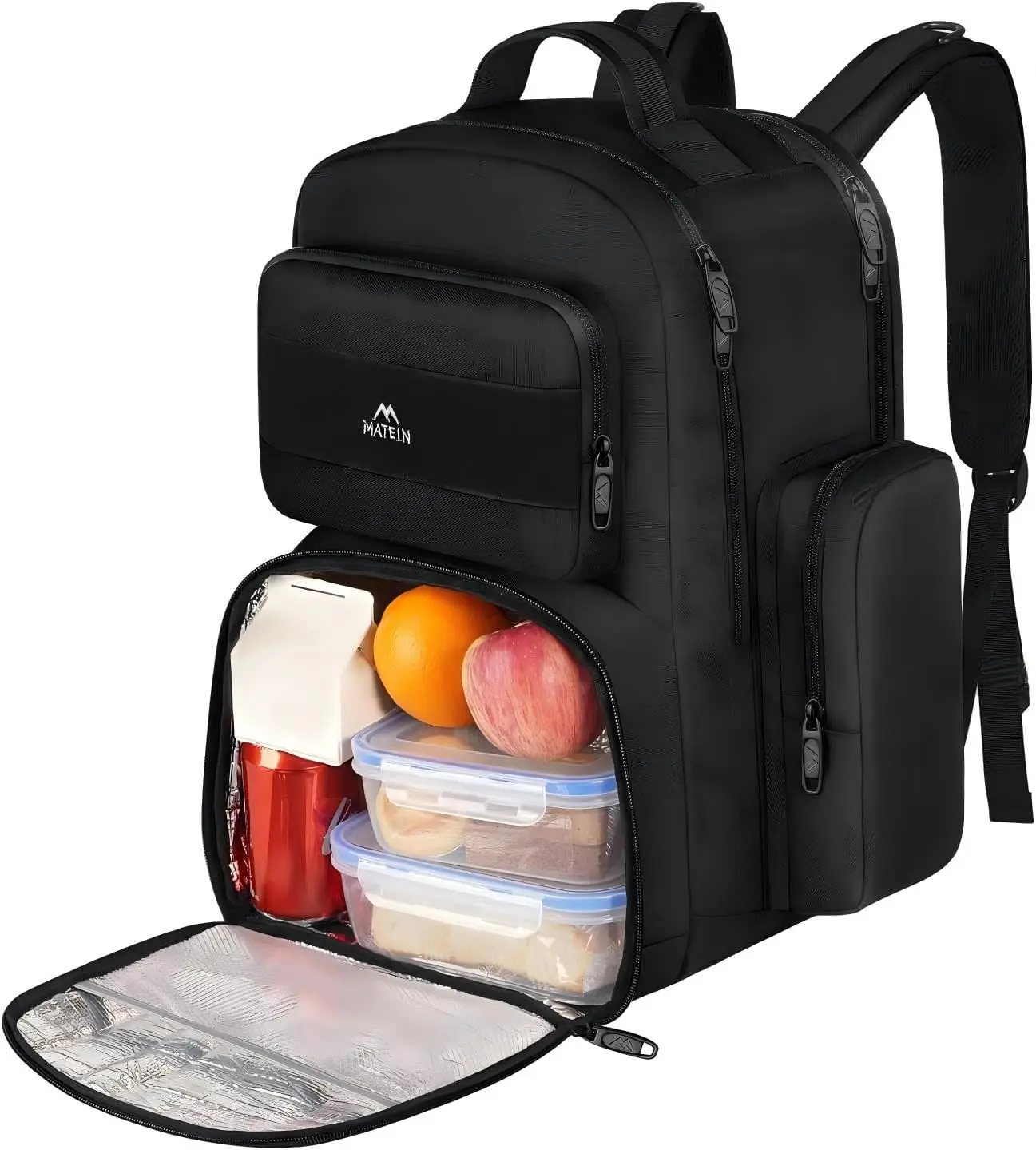 MATEIN Tactical Lunch Backpack for Men, 15.6 Inch Laptop Backpack with Insulated Cooler Compartment, Water Resistant Work Bag for Office Travel Picnic