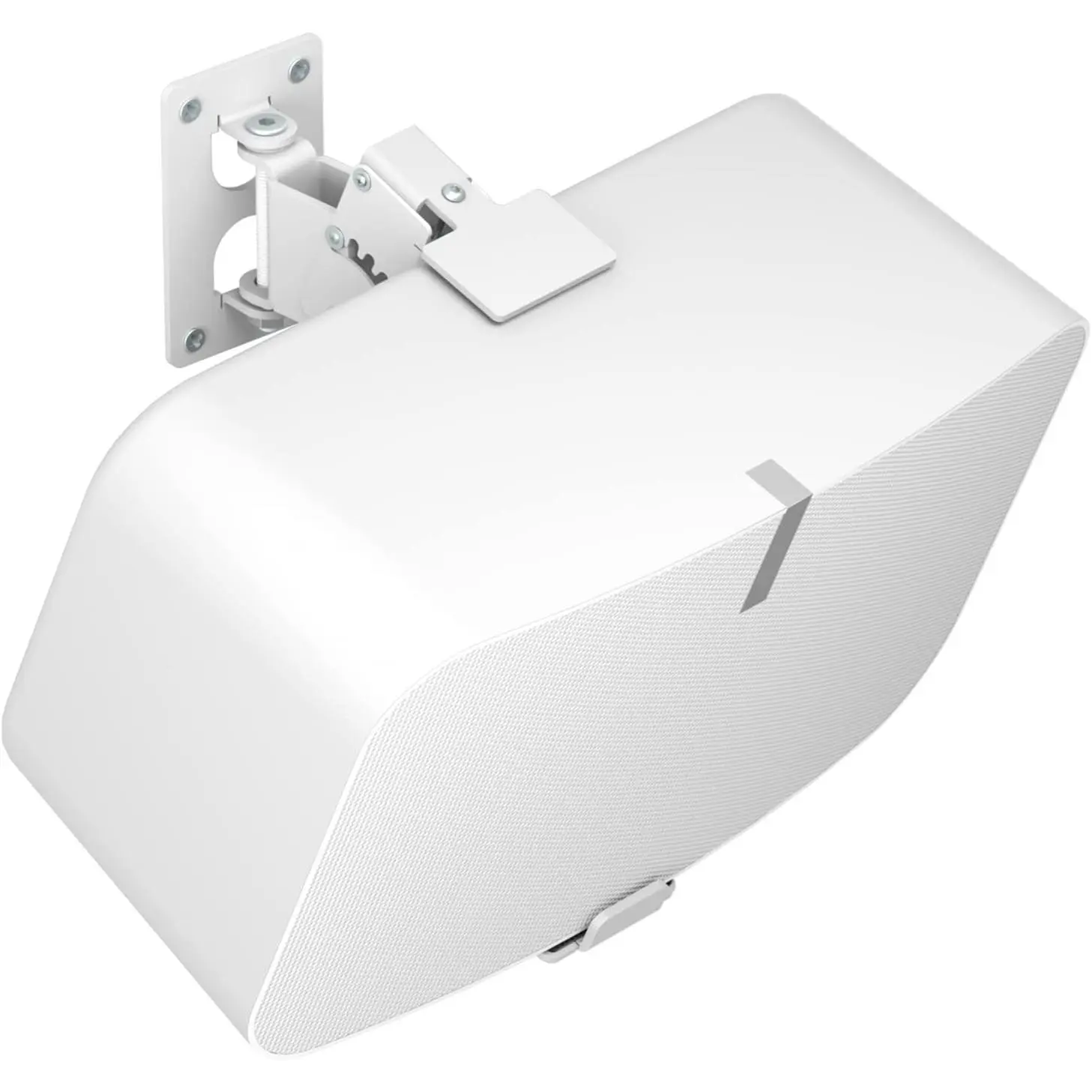 Heavy Duty Speaker Wall Mount for Sonos 5 & Play 5 Mount - Tilt & Swivel Adjustable for Sonos 5 & Five Wall Mount and Sonos Play 5 Gen 2 Mounting Bracket, White