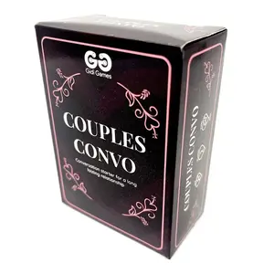 1box“COUPLES CONVO”Holiday party games, Board Game, fun couple cards. Suitable for family gatherings, date nights, and creative card games. Perfect for Christmas, Valentine's Day, and game nights. Ideal for dinners, parties, and special occasions.