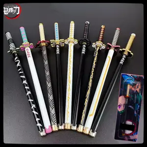 Demon Slayer Ballpoint Pen Animation Peripheral Ballpoint Pen Butterfly Ninja Muichiro Tanjiro Zenitsu Gel Pen Stationery