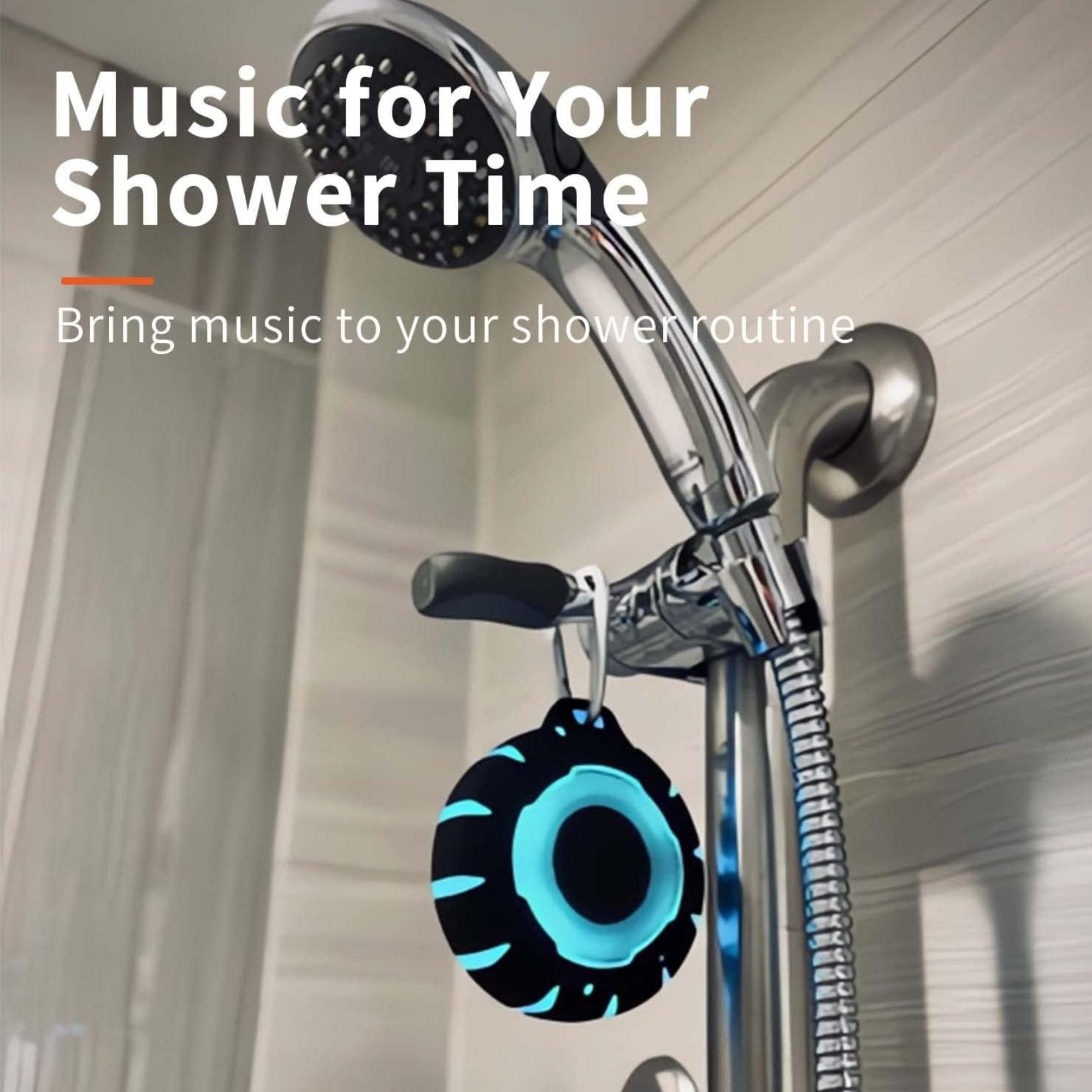 Waterproof Shower Bluetooth Speaker, Durable & Portable with Clear Sound, Ideal for Shower, Pool, Beach & Kayaking – Great Gift for All Ages