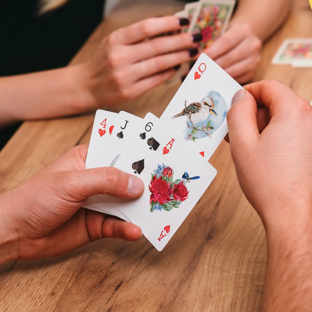 Australiana Talking Point Standard Playing Cards - Custom Wildlife Art Designs, Distinct Unique Features
