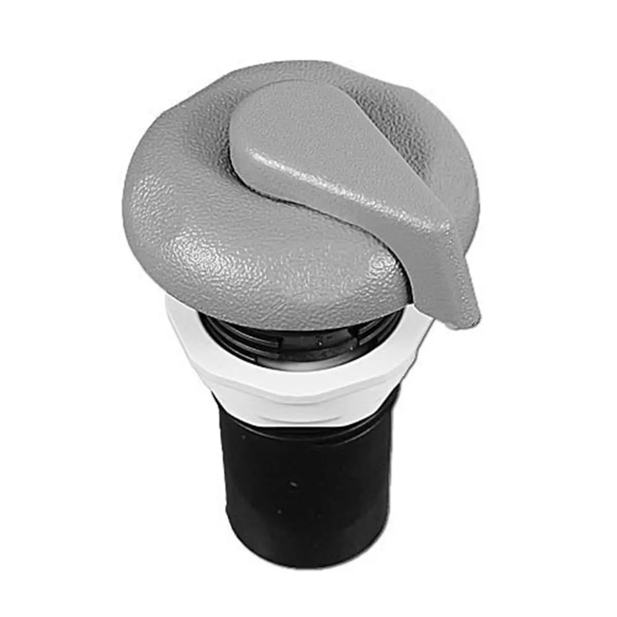 212 MAIN Air Control Valve, 1 Inch 5 Scalloped Modern Design for Swimming Pools and Spa Products, Gray | Top Access with Underskirt Air Draw for Superior Quality Performance and Reliability, 1" Plumbing Size, High Quality Construction