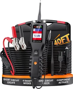 ANCEL PB100 Circuit Tester, Automotive Electric Circuit Tester, Car Power Circuit, 12/24V Diagnostic Tool for Open/Short Breaker Finder AC DC Diode Resistance Relay Tester with 40FT Cable