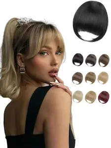 Fashionable Gorgeous Bangs for Women, Natural Looking Hair Bangs, Synthetic Hair Extensions for Daily Use, Lightweight Individual Extensions