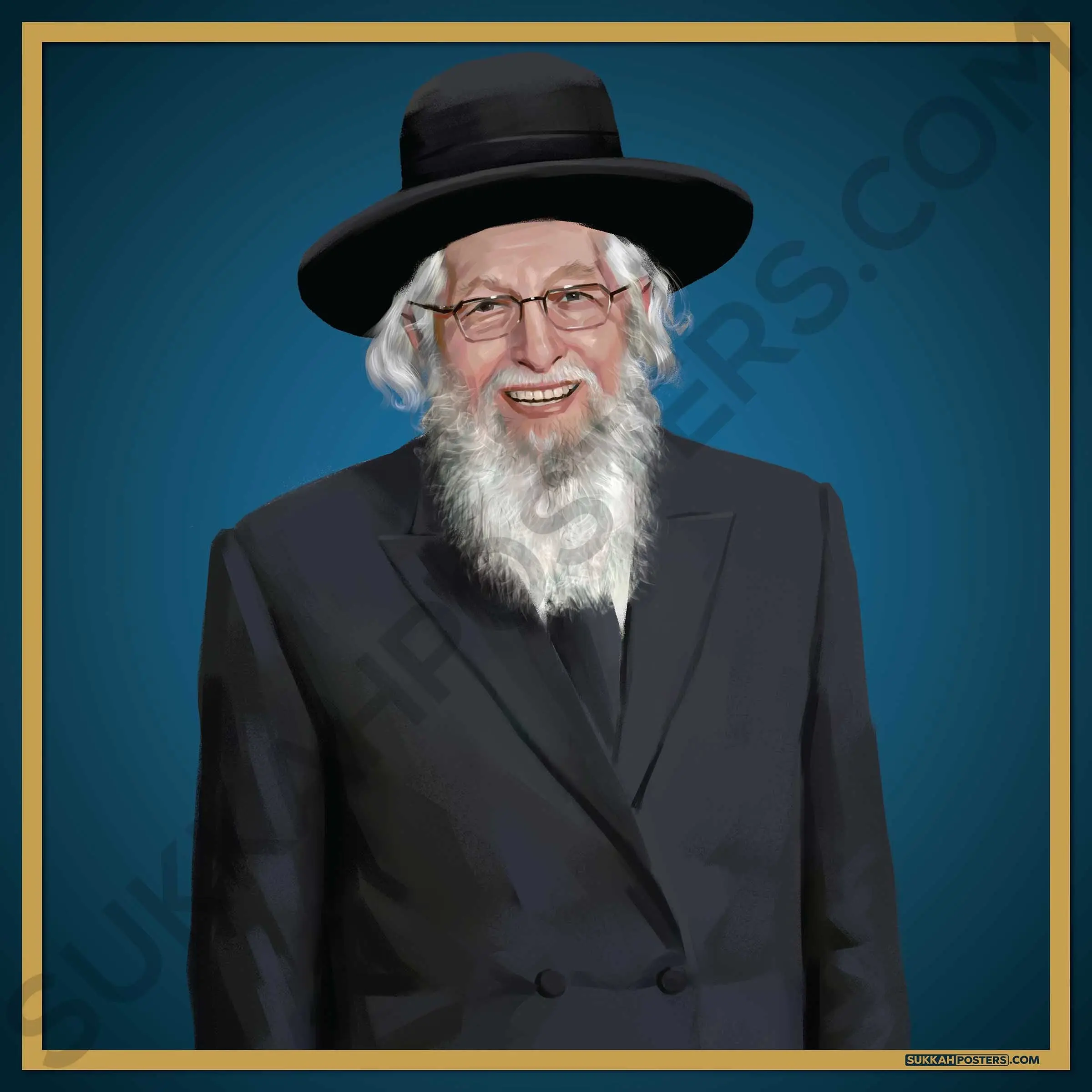 R' Aaron Schechter #2 Sukkah Poster