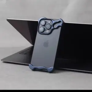 Luxury Irregular Aluminum Alloy Bumper Phone Case - Durable Design for Apple Devices Cellphone Protective Screen Protector Smartphone Cover Protection Shockproof Casing