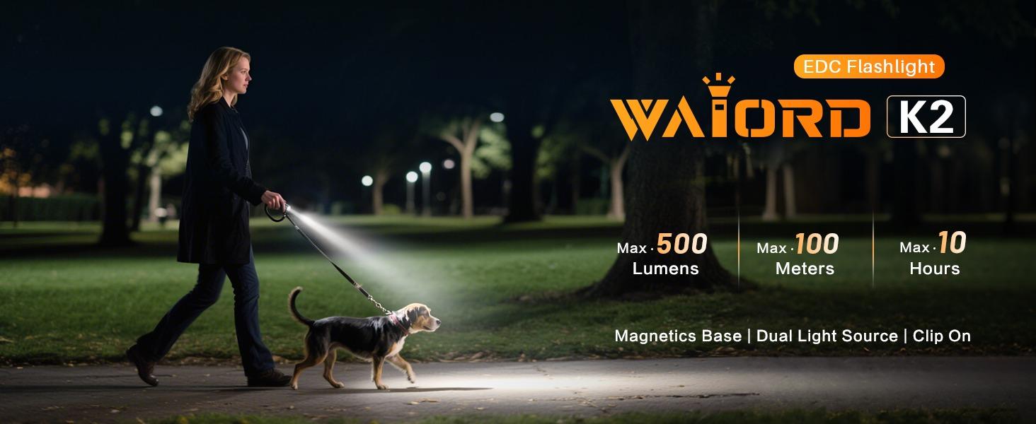 Pocket Rechargeable EDC Flashlight:6-in-1 Rechargeable Keychain Torch, 500 Lumens COB Light with UV, Magnetic Base, Window Breaker, Compact EDC Survival Tool for Camping, Car, Travel & Gift