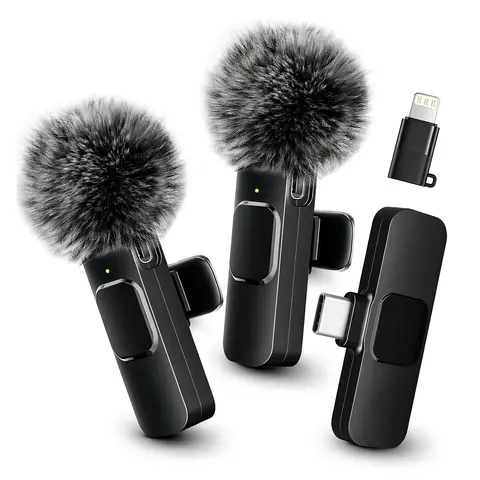HITOZON Mini Wireless Lavalier Microphone 2 Pcs Set for iPhone/Android Smartphones, USB-C Lapel Mic with ABS, Clip, USB Cable, 1-Touch Recording, Mute, Plug & Record Fast, Camera-Compatible Plug-and-Play Vlogging Equipment,techvibes