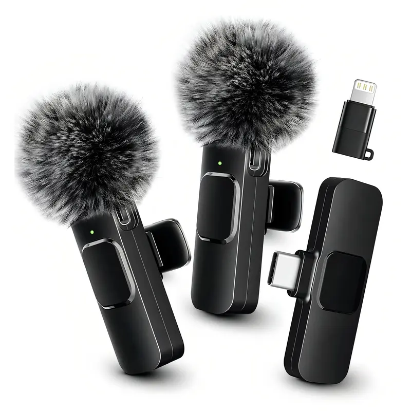 HITOZON Mini Wireless Lavalier Microphone 2 Pcs Set for iPhone/Android Smartphones, USB-C Lapel Mic with ABS, Clip, USB Cable, 1-Touch Recording, Mute, Plug & Record Fast, Camera-Compatible Plug-and-Play Vlogging Equipment,techvibes