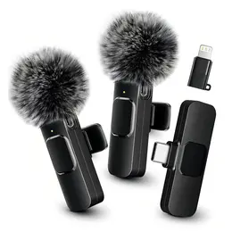 HITOZON Wireless Lavalier Microphone for Phones