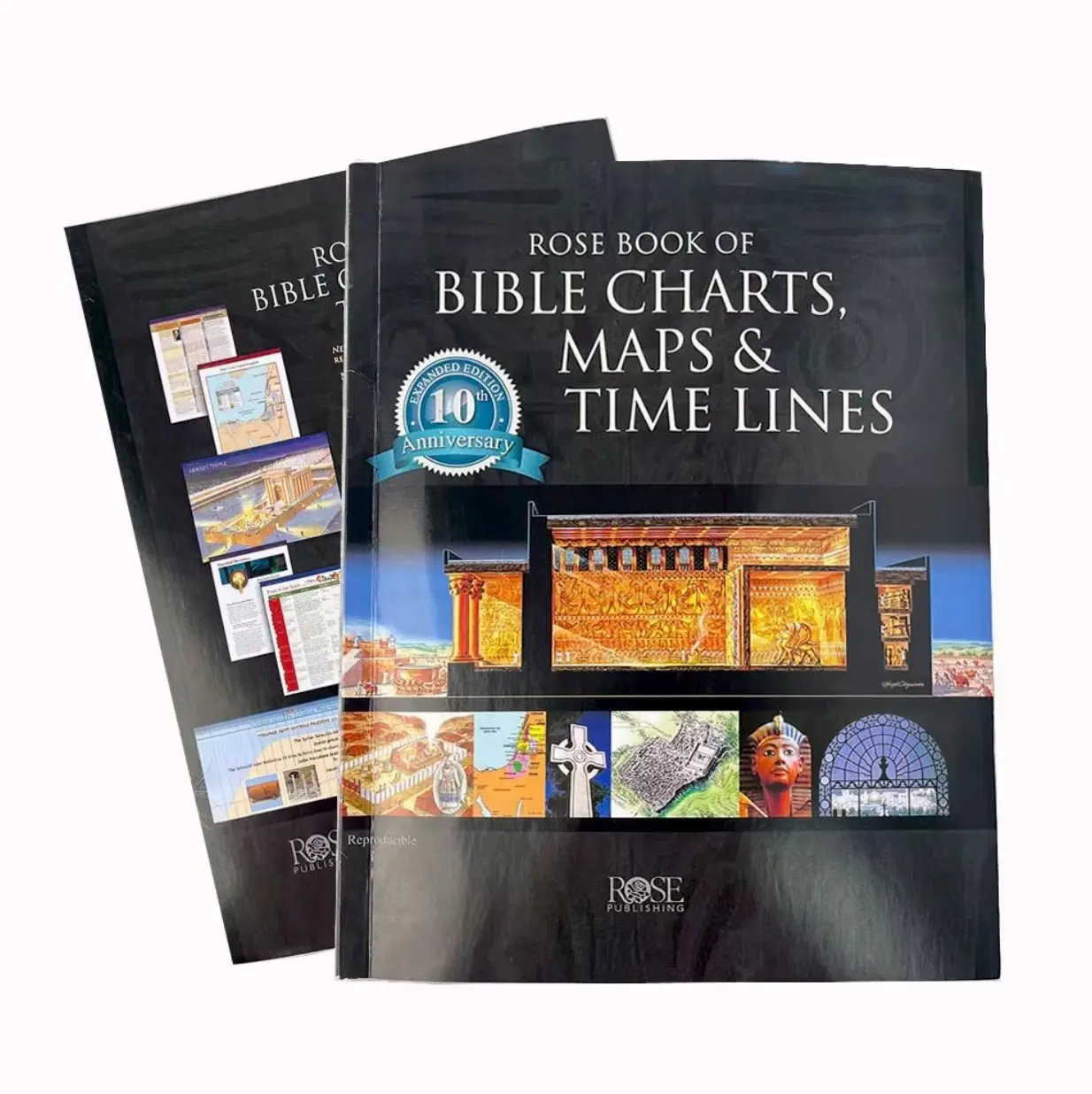 Rose Book of Bible Charts, Maps & Timelines (10th Anniversary Expanded Edition) - Visual Bible Study Tool with Full-Color Charts, Maps & 2000+ Year Timelines for Homeschool, Sunday School & Christian Learners