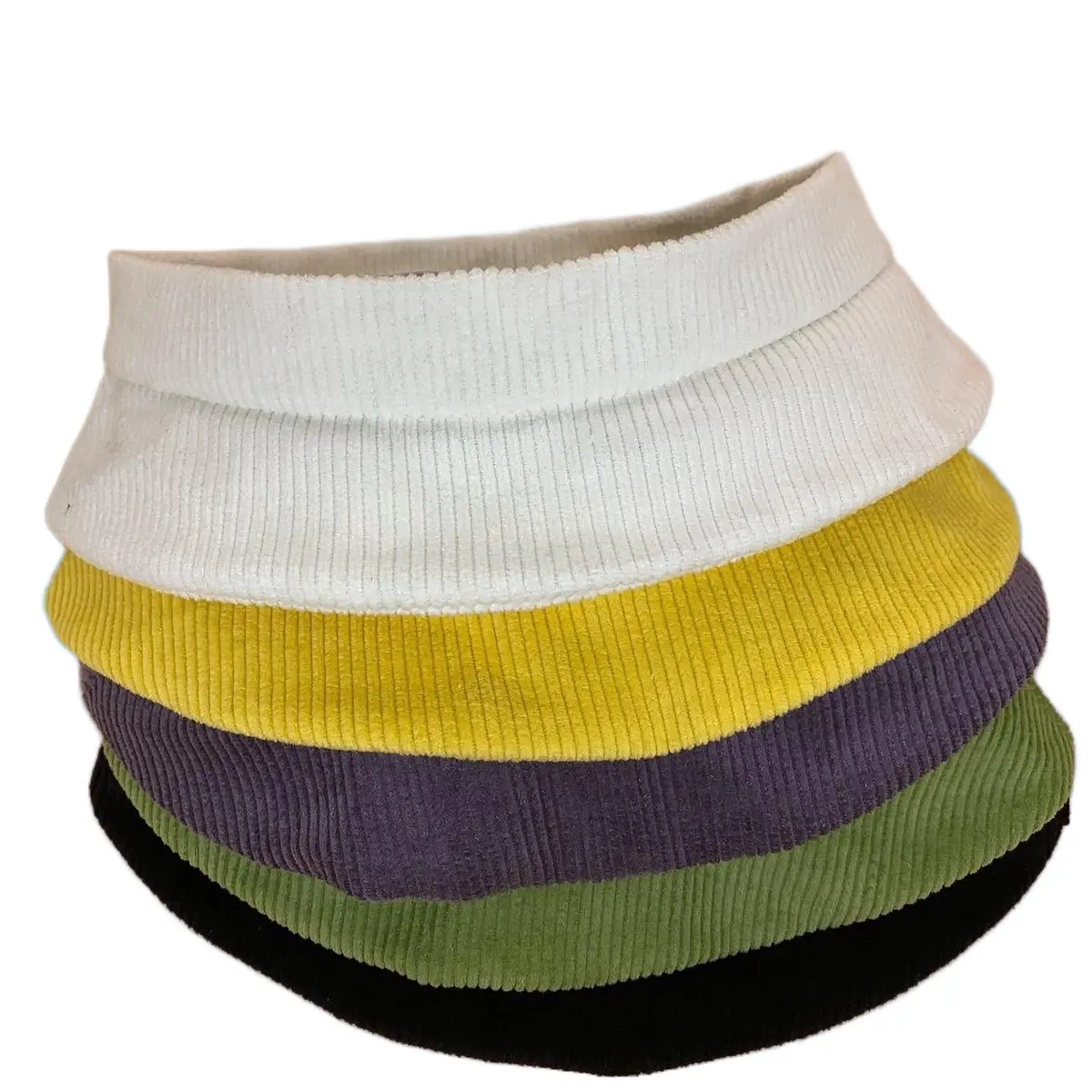 Corduroy Bucket hat visor crownless