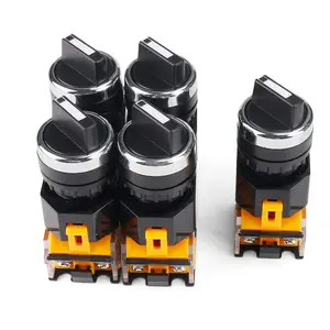 2 Positions Waterproof Latching Rotary Selector Switch With Select Knob 5 Pieces