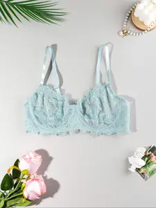 4PCS Sheer Lace Bralette Collection - Feminine, Trendy & Comfy. Adjustable Straps, Perfect for Daily Wear & Alluring Styles. Must-Have Lingerie for Modern Women Seeking Sexiness!