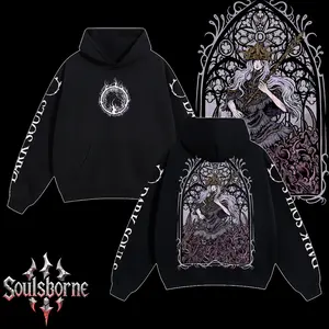 [Soulsborne Style] Vintage Grim Style Aldrich, Devourer of Gods - Dark Souls Unisex Hoodie, Soulsborne Gaming Apparel, Game Shirt, Video Game Clothes, Boy Merch, Gift For Him, Gift For Her, Soulslike Streetwear