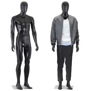 Zeny 73" Black Male Mannequin Full Body Maniquine Model Stand Adjustable Metal Base