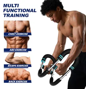 Adjustable Power Twister Arm Trainer for Chest & Arm Workout, Portable Upper Body Strength Bar for Men Home Gym Fitness Summervibes