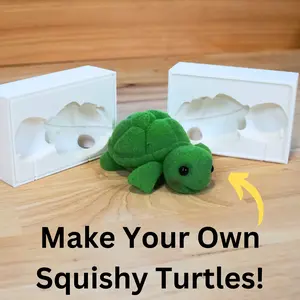 Squishy Turtle Mold - Make Your Own Taba Squishies With This 2-Part Mold