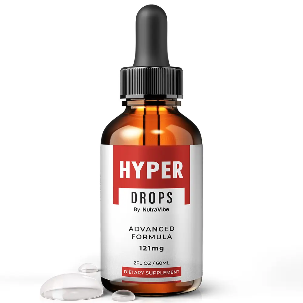 Hyper Drops - Advanced Natural Dietary Supplement with 121mg Proprietary Blend for Health & Wellness
