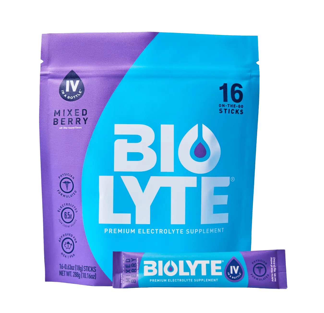 BIOLYTE MIXED BERRY - ON THE GO - 16 STICKS