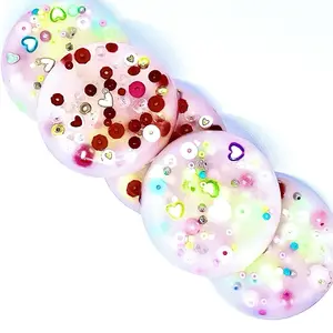Valentines Day Picky Pad Fidget Toy - 2pc Handmade Reusable Beads for Stress Relief, ADD ADHD & Autism Support - Fun Colorful Fidget Anti-anxiety  Sensory Toy fidgets