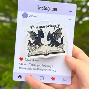 One More Chapter Dragon Book Magsafe Phone Grip - Magnetic Pop Socket & Kickstand - Fantasy Reader Gift